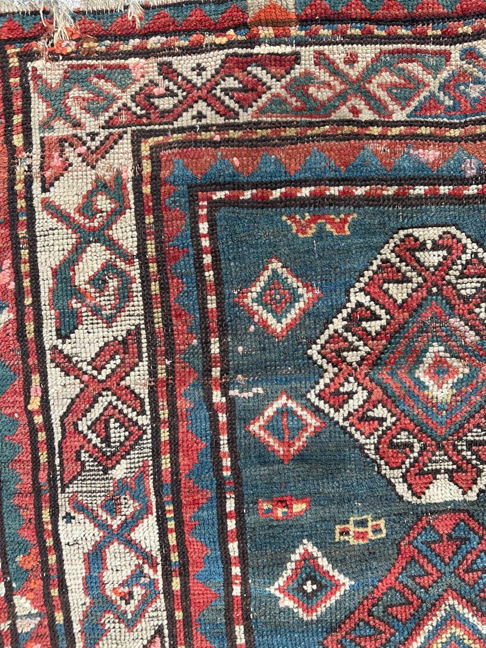Kazakhstani Bobyrug’s pretty antique kazak rug For Sale