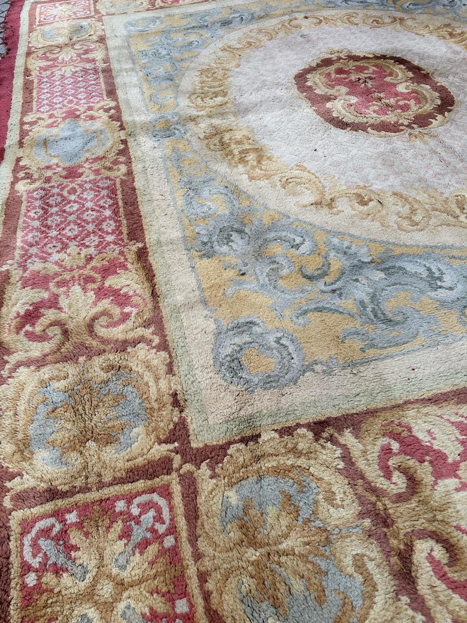 pretty antique large Spanish Savonnerie rug  For Sale 2