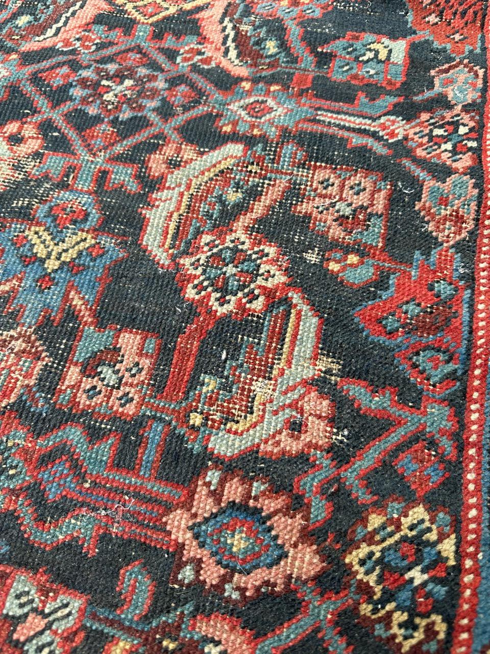 Bobyrug’s pretty antique little malayer fragment rug  For Sale 4