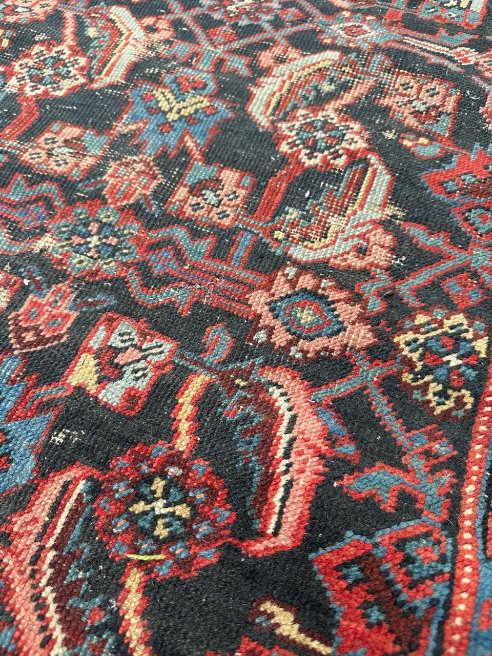 Bobyrug’s pretty antique little malayer fragment rug  For Sale 7