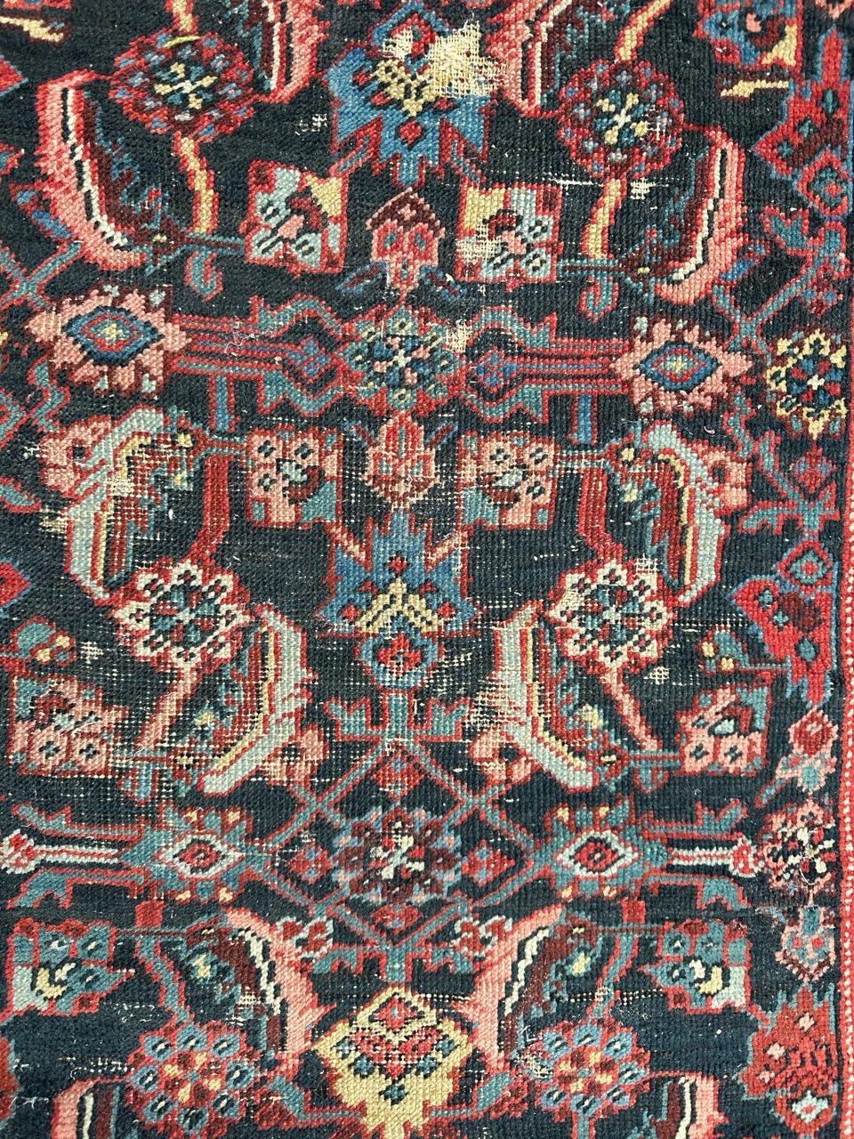 Nice late 19th century little fragment from a larger malayer rug with beautiful tribal and stylized designs and nice natural colours, entirely and finely hand knotted with wool on cotton foundation.

✨✨✨
