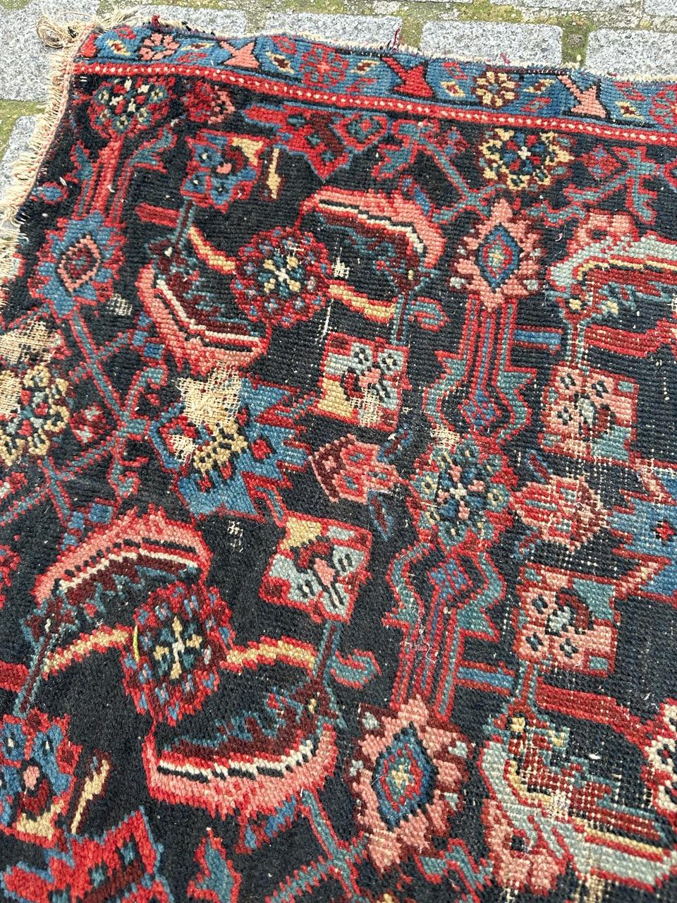 Malayer Bobyrug’s pretty antique little malayer fragment rug  For Sale