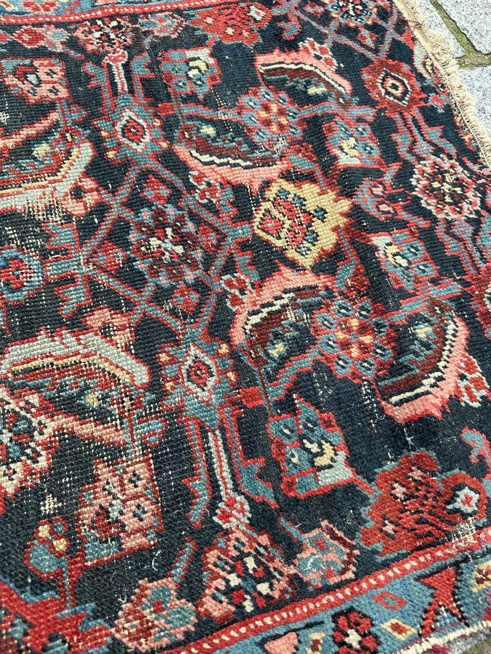 Bobyrug’s pretty antique little malayer fragment rug  For Sale 1