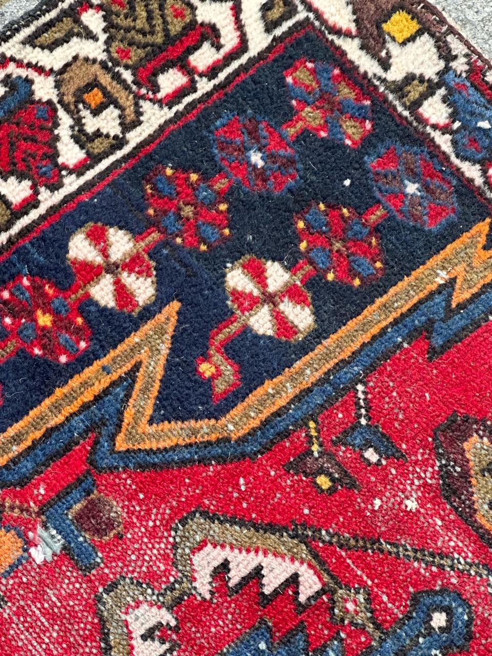 Bobyrug’s pretty antique mazlaghan rug  For Sale 2