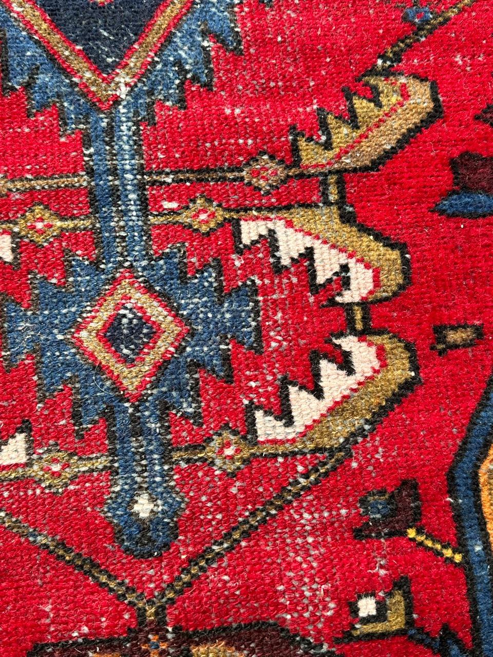 Bobyrug’s pretty antique mazlaghan rug  For Sale 4