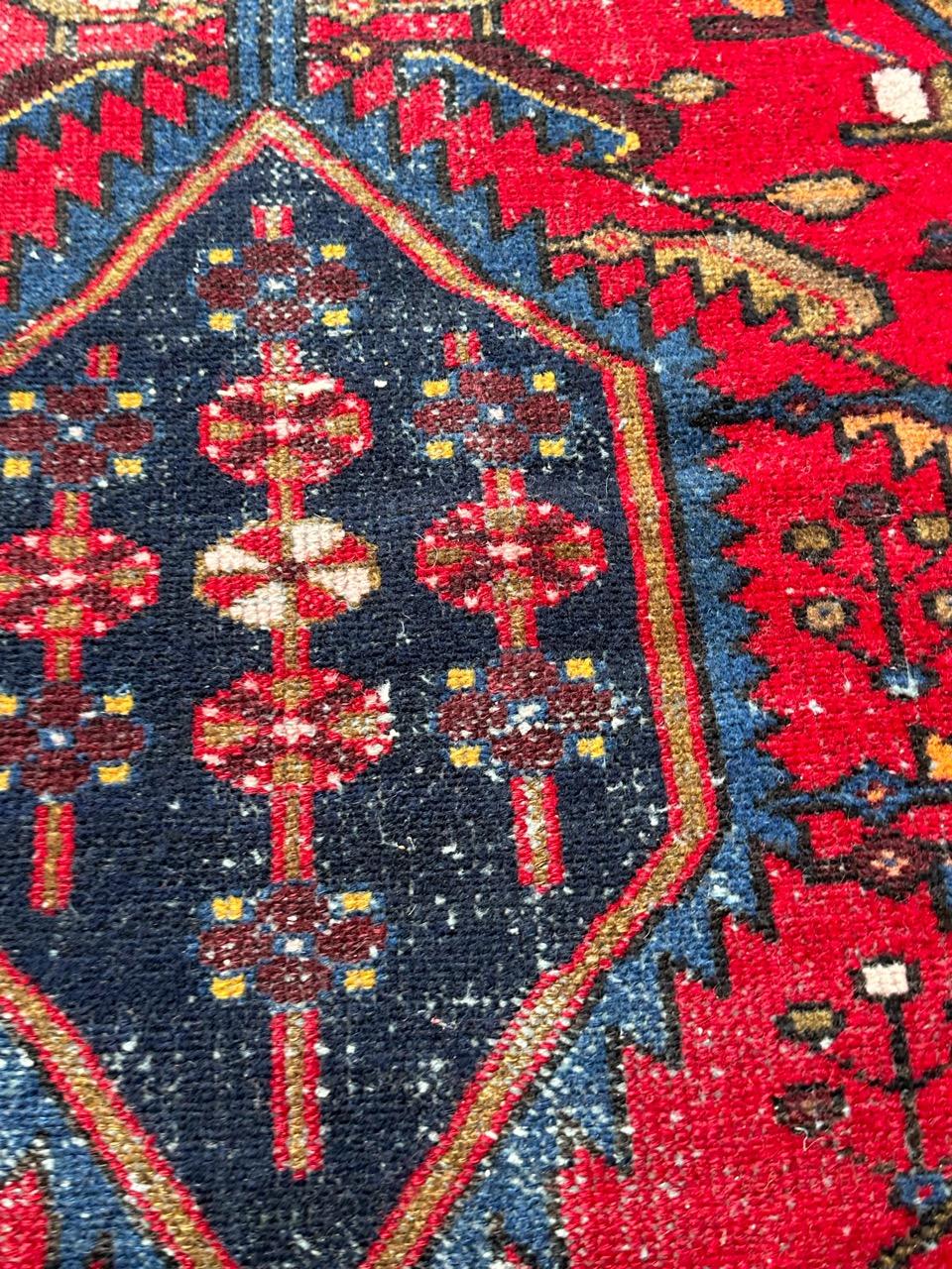 Bobyrug’s pretty antique mazlaghan rug  For Sale 5