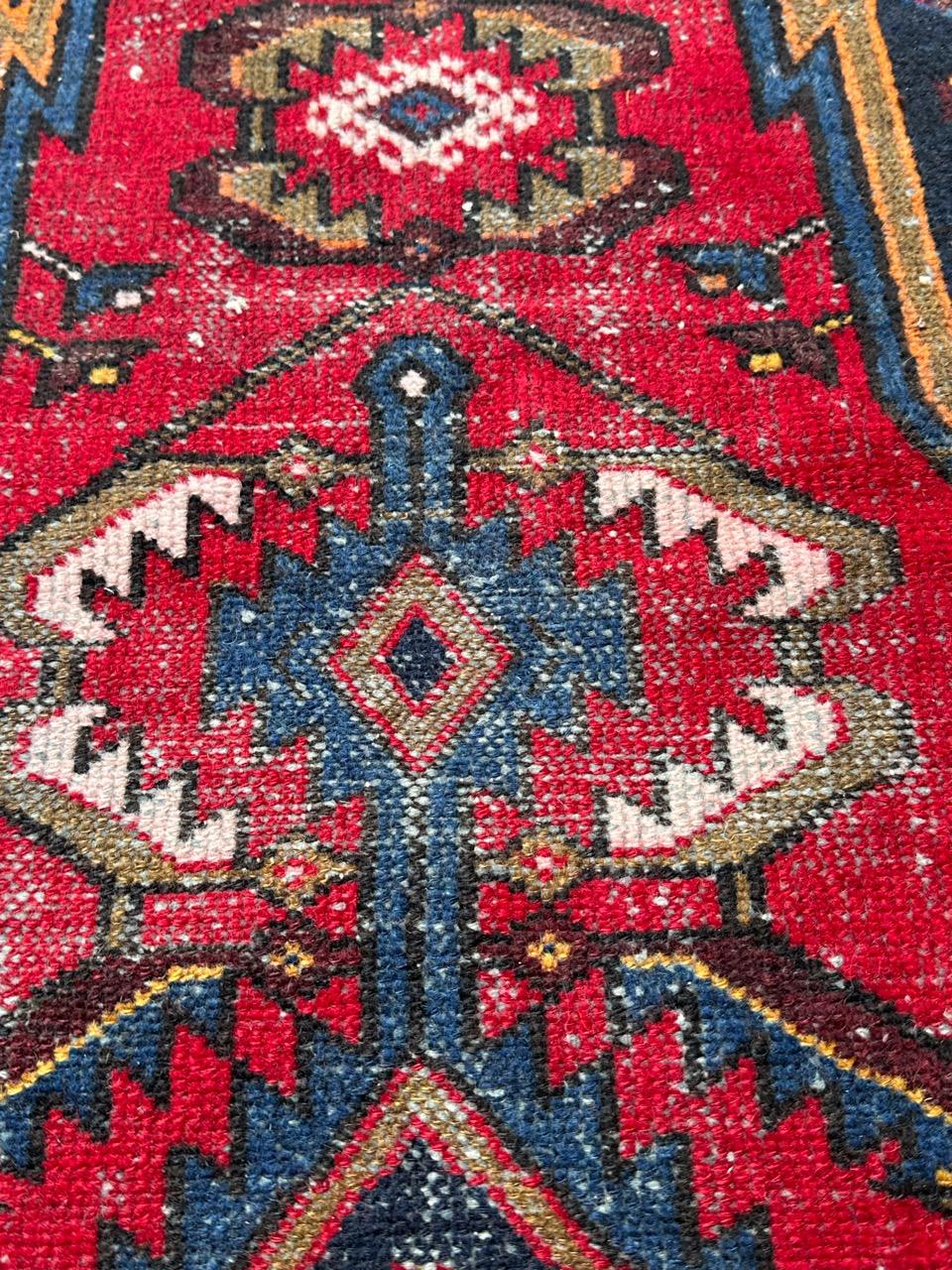 Bobyrug’s pretty antique mazlaghan rug  For Sale 6