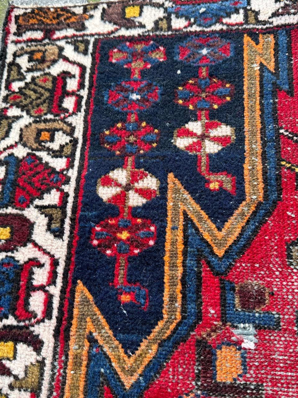 Bobyrug’s pretty antique mazlaghan rug  For Sale 7