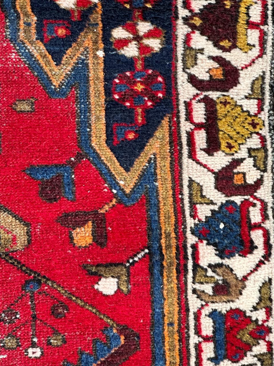 Bobyrugs hübscher antiker Mazlaghan-Teppich im Zustand „Relativ gut“ im Angebot in Saint Ouen, FR
