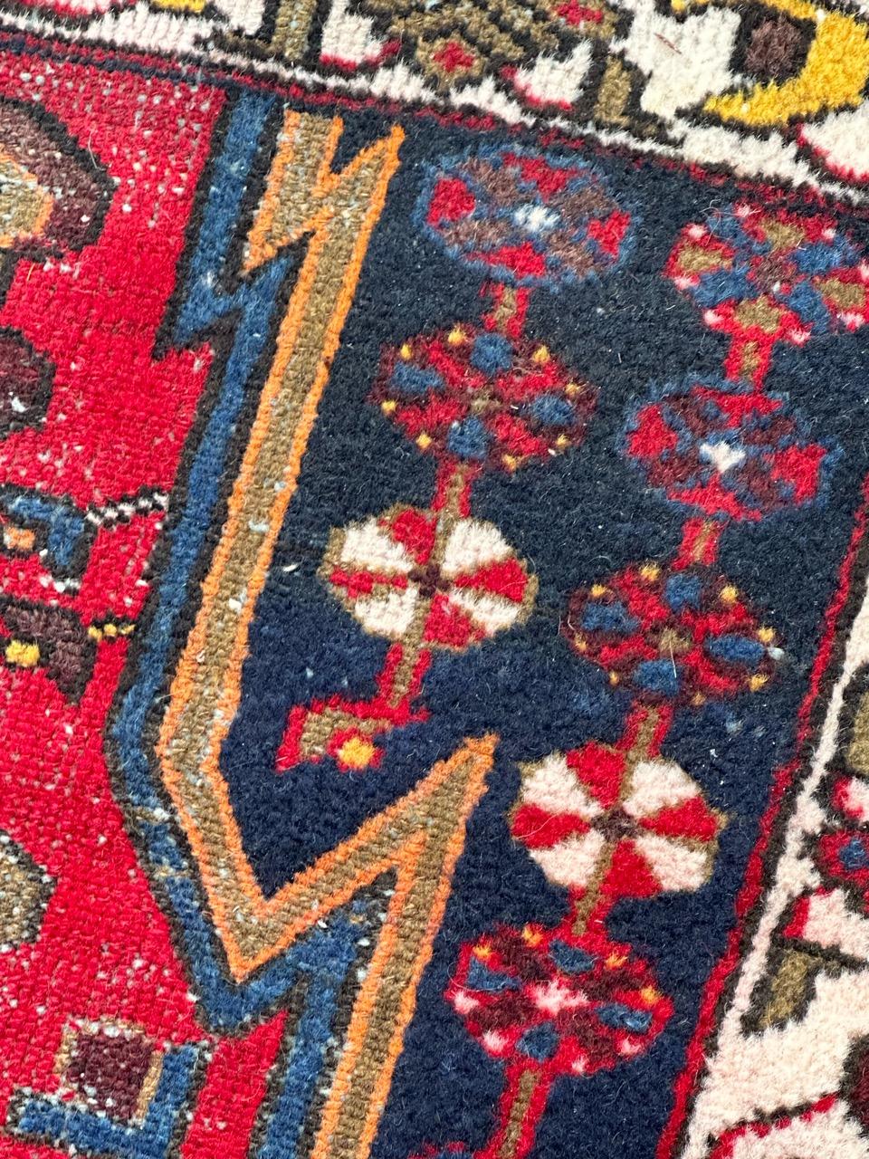 Bobyrug’s pretty antique mazlaghan rug  For Sale 1