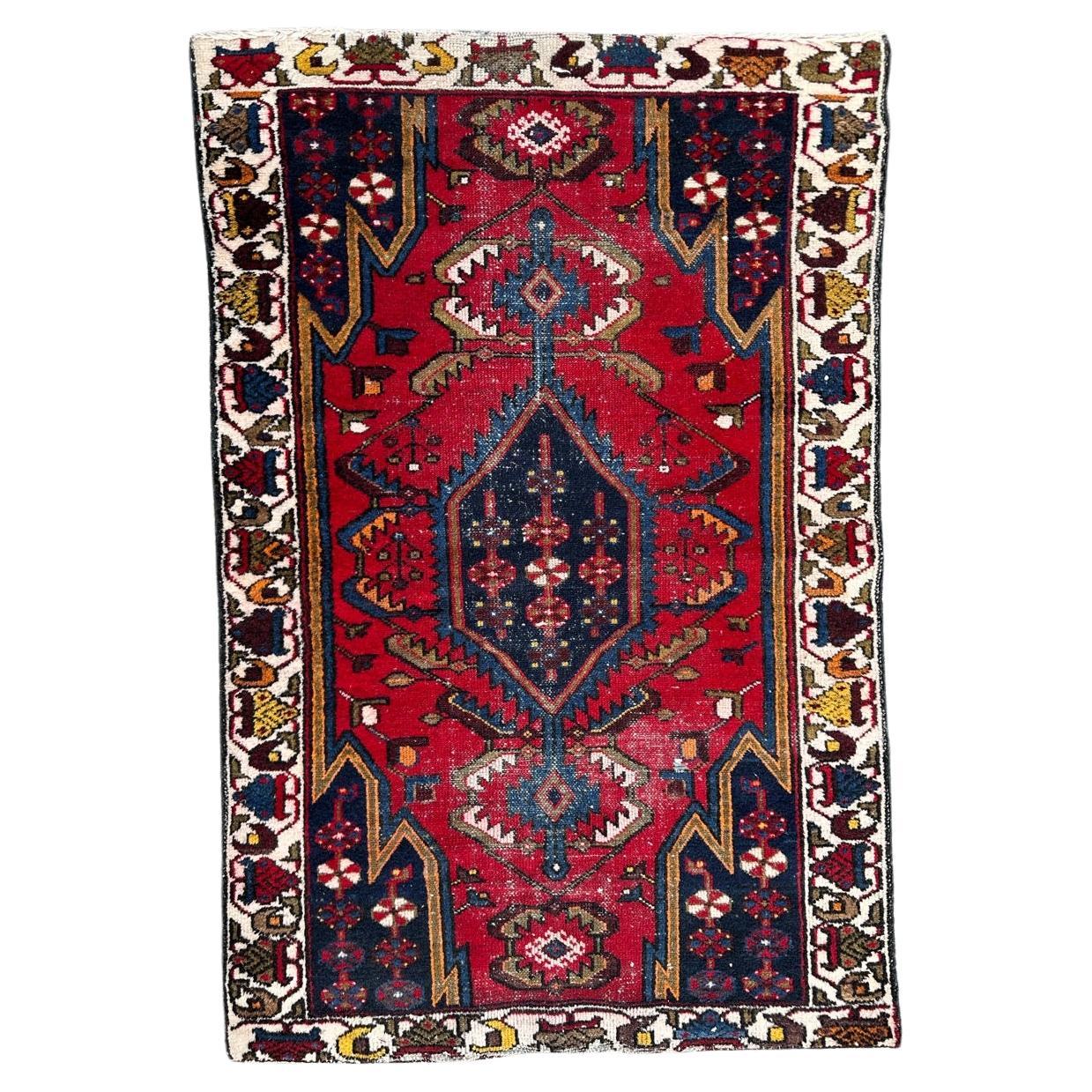 Bobyrugs hübscher antiker Mazlaghan-Teppich 