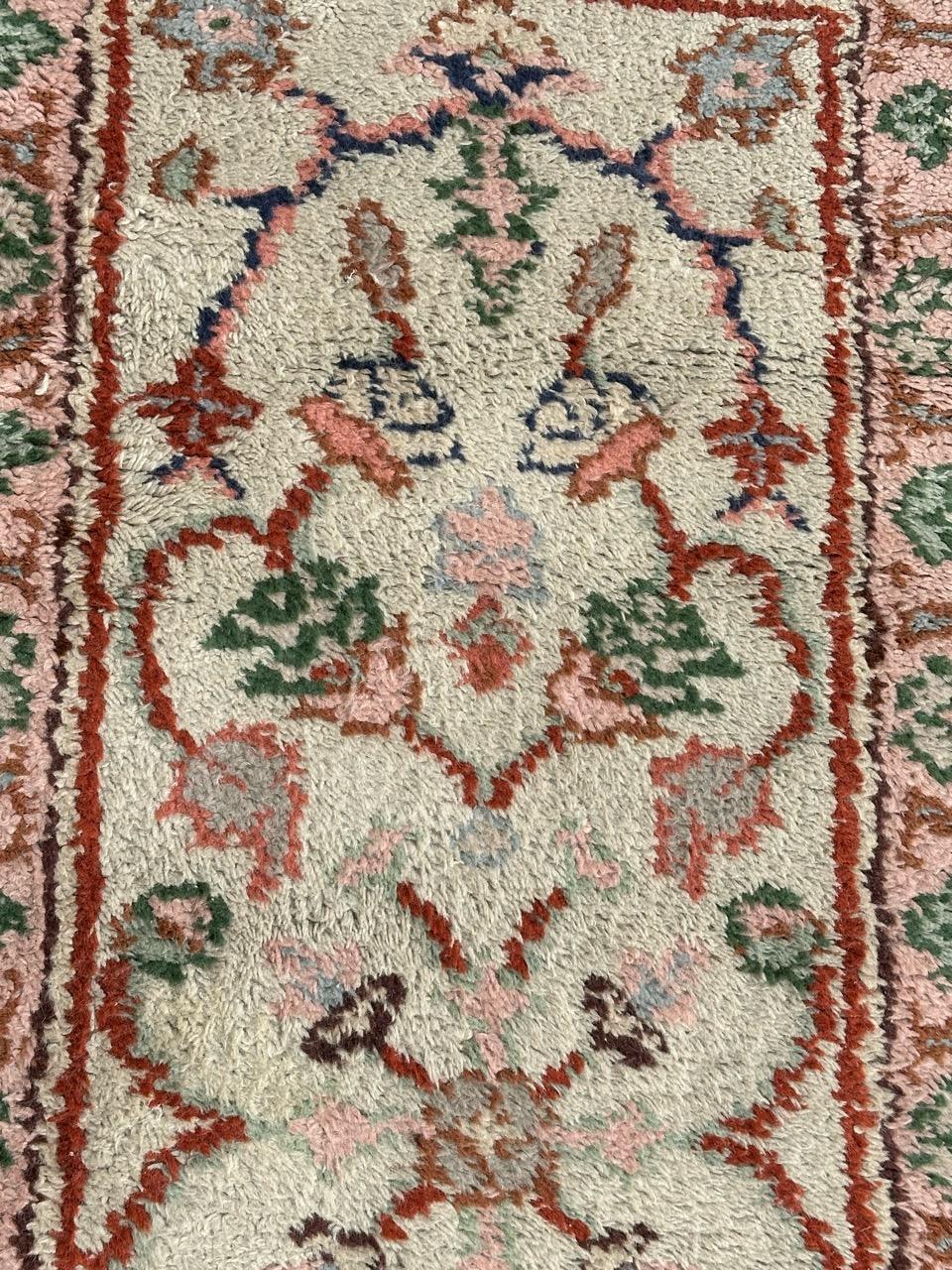 Bobyrug’s pretty antique oushak style Moroccan rug  For Sale 4