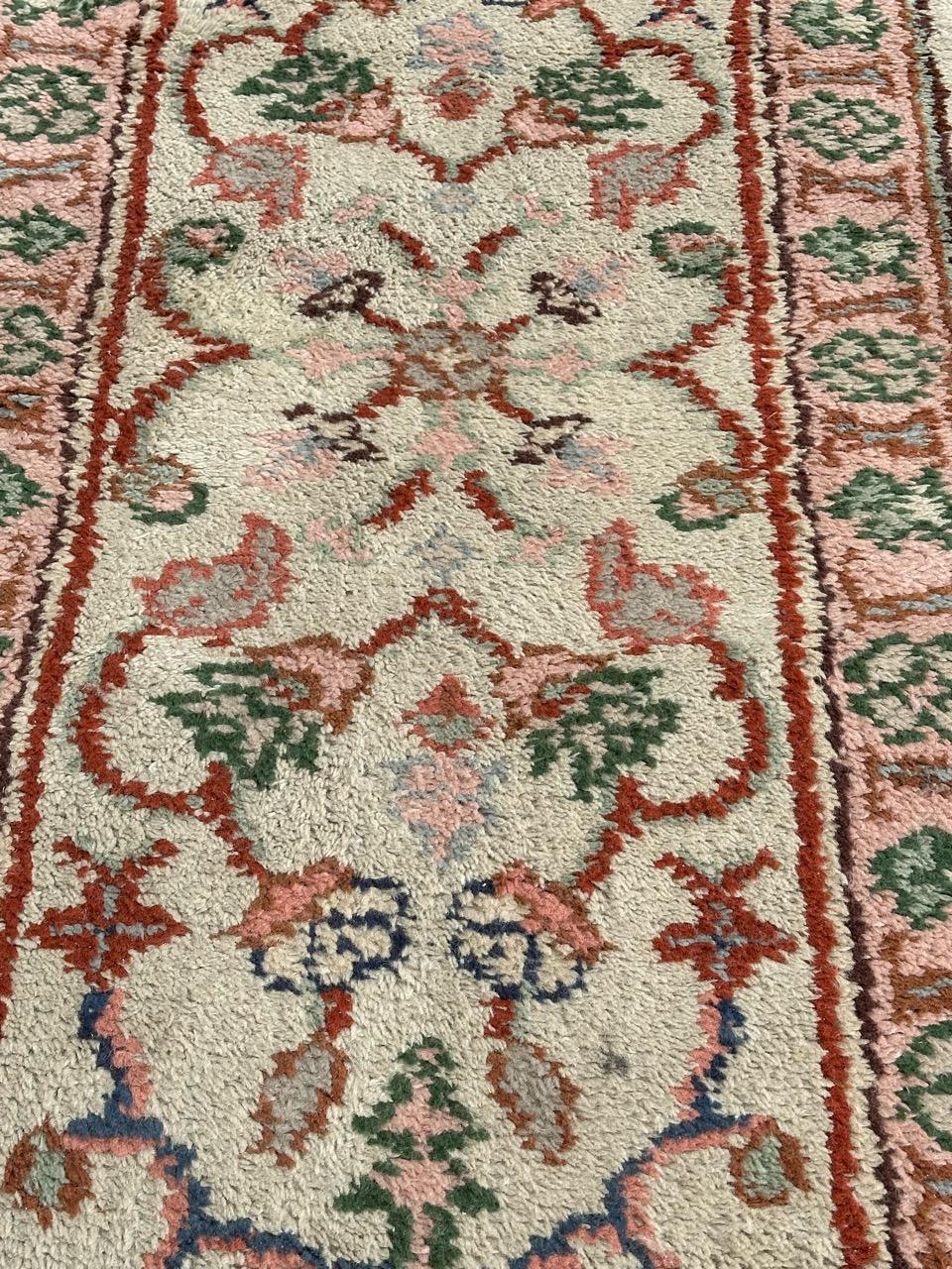 Bobyrug’s pretty antique oushak style Moroccan rug  For Sale 5