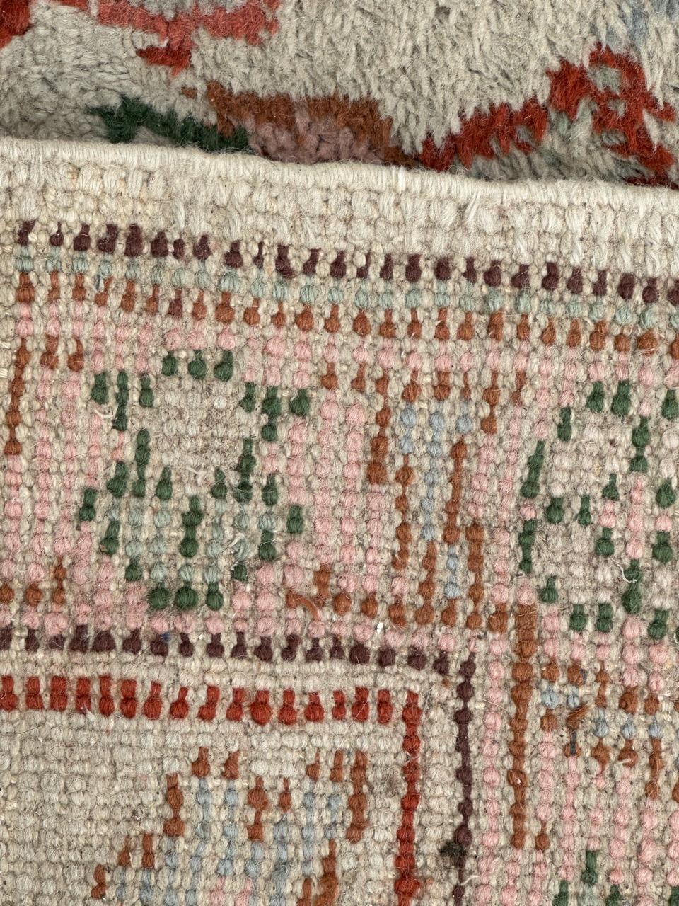 Bobyrug's hübscher antiker marokkanischer Teppich im Oushak-Stil  im Angebot 9
