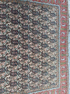 Bobyrug’s pretty antique Qom rug