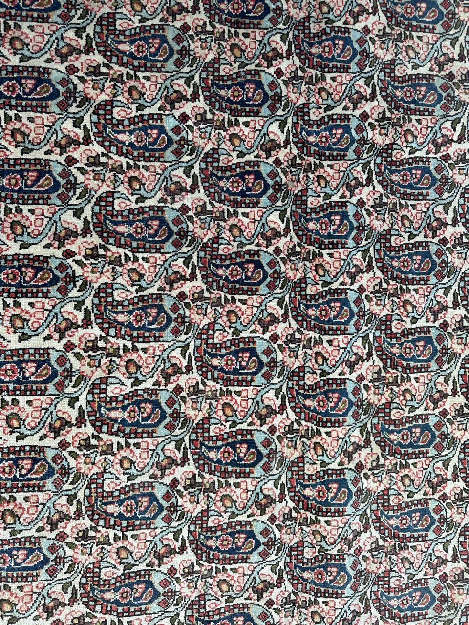 Kashan Bobyrug’s pretty antique Qom rug  For Sale