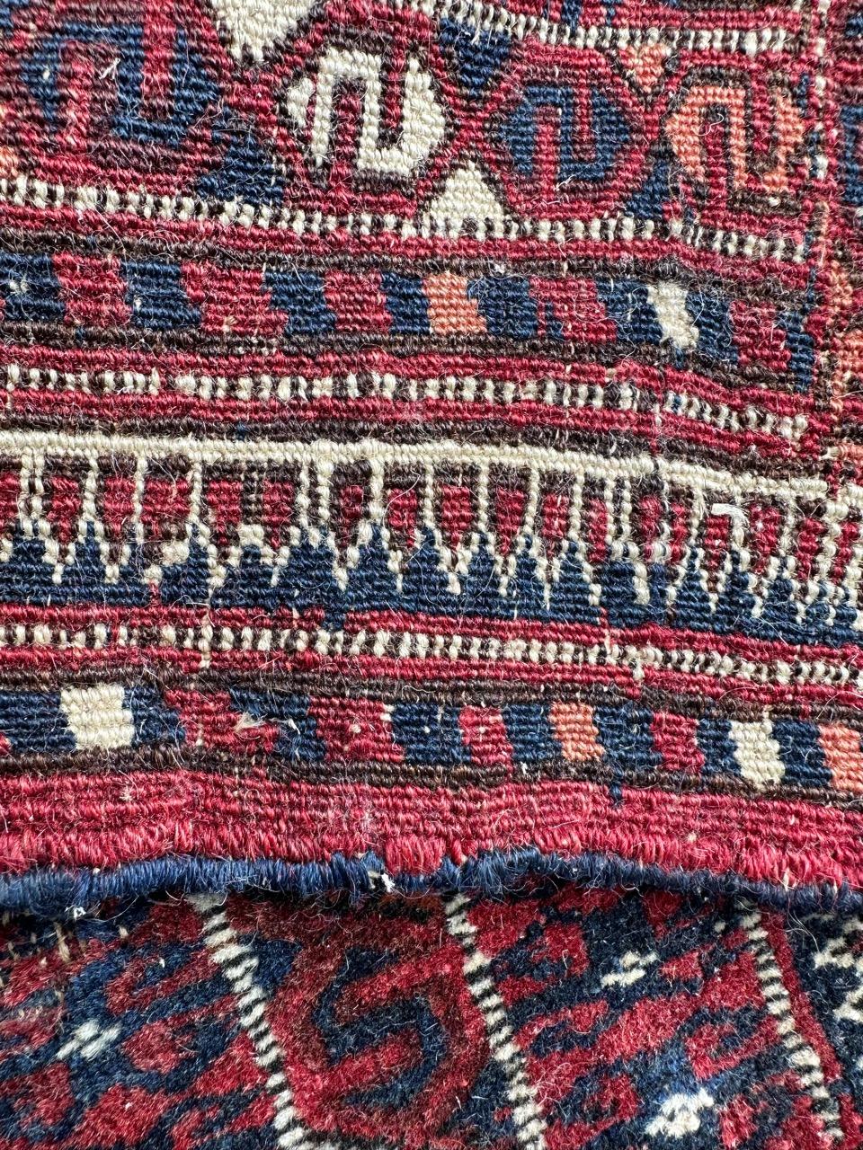 Joli tapis turkmène tribal ancien de collection  en vente 12