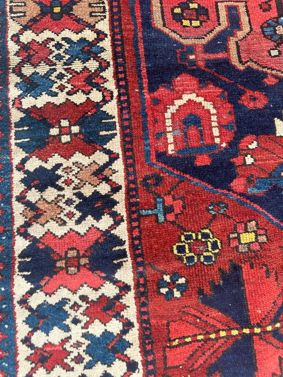pretty antique tribal Hamadan rug  For Sale 4