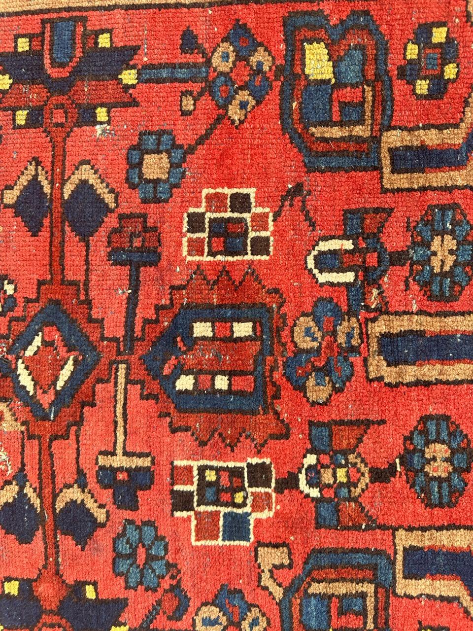 pretty antique tribal Hamadan rug  For Sale 10