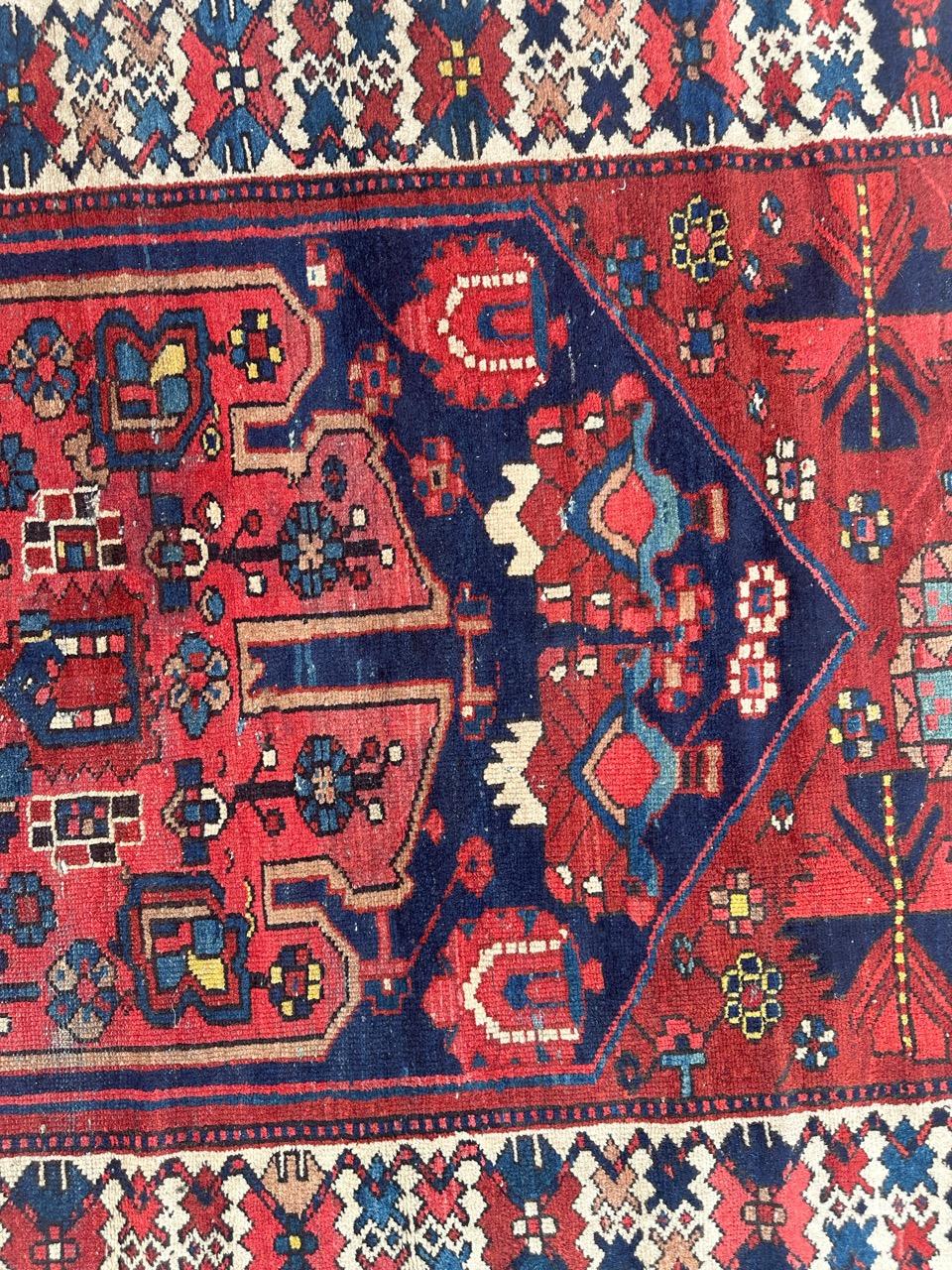 Asian pretty antique tribal Hamadan rug  For Sale