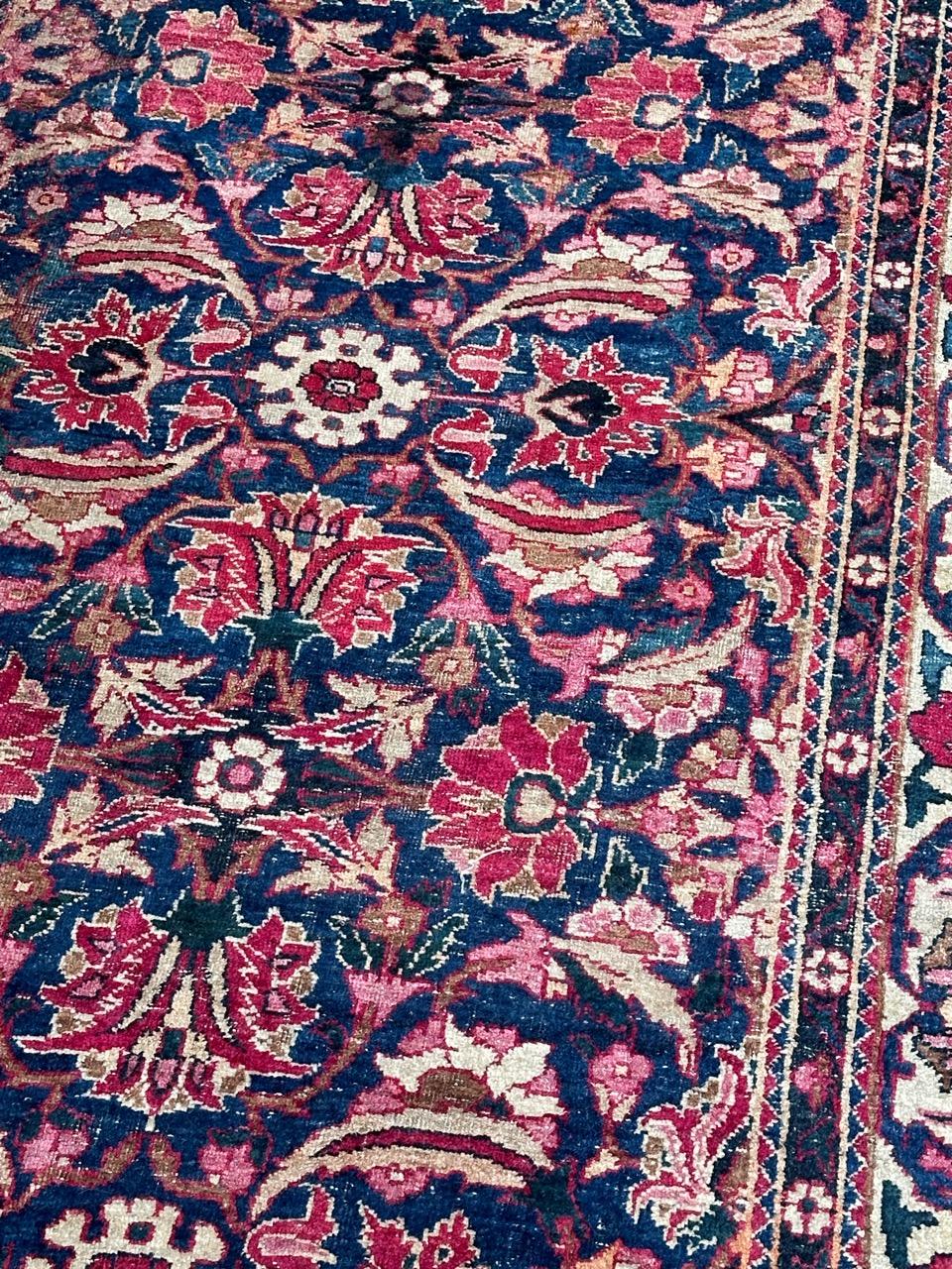 Kirman Bobyrug’s pretty antique Yazd rug  For Sale