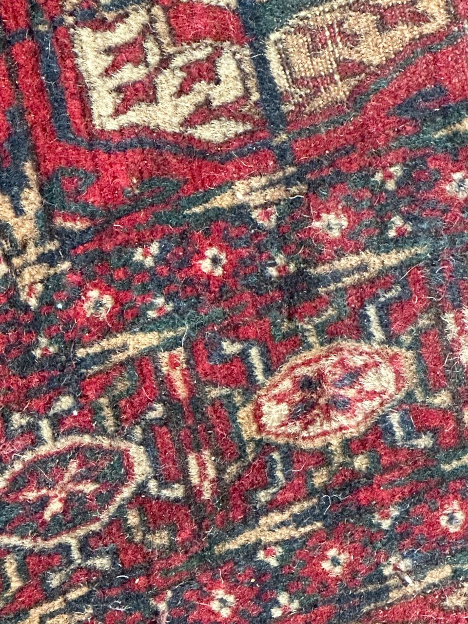 Bobyrugs hübscher antiker Bokhara-Teppich in Notlage  im Angebot 5