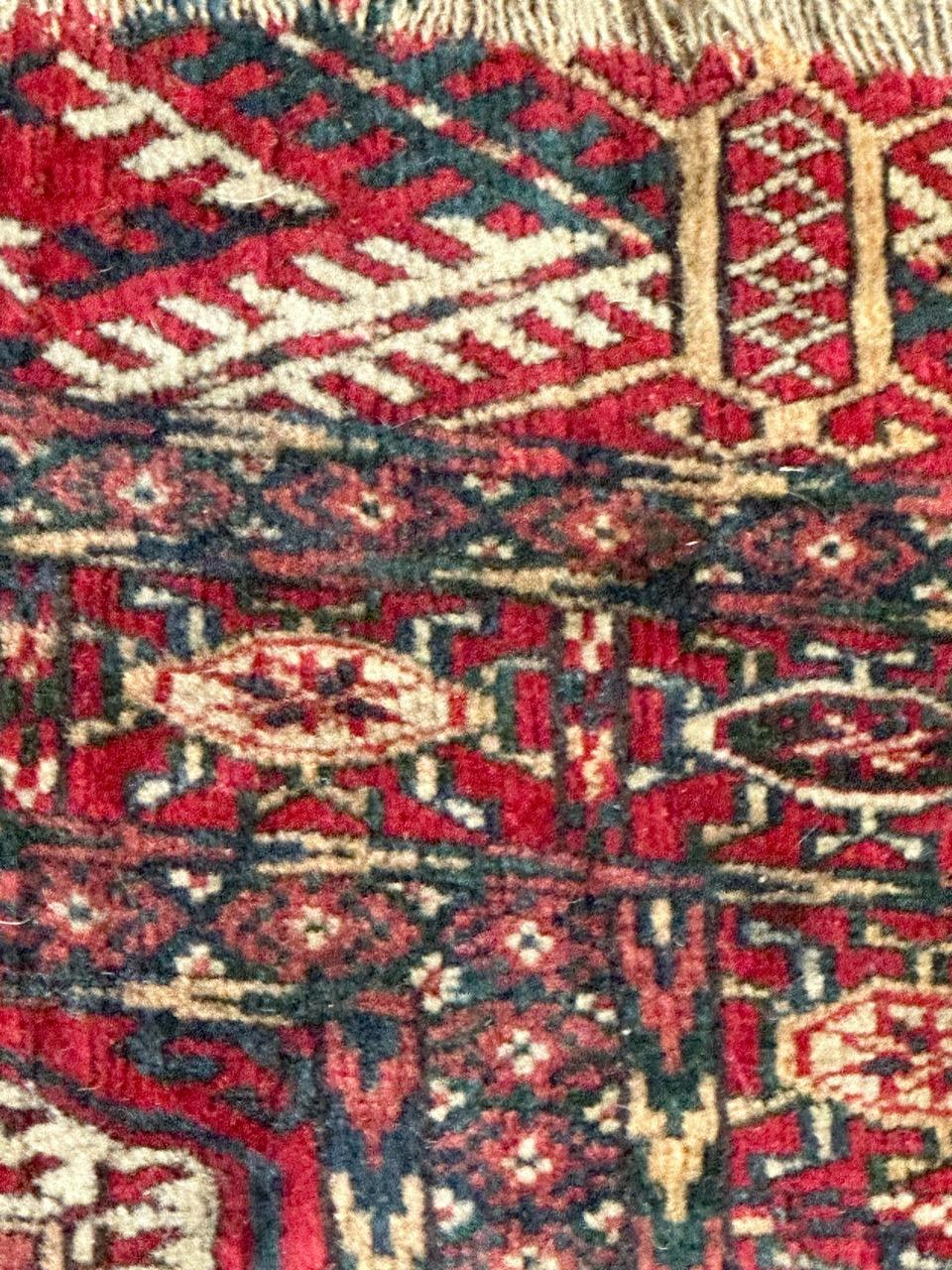 Bobyrug’s pretty distressed antique Bokhara rug  For Sale 9