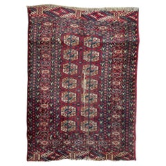 Bobyrug’s pretty distressed antique Bokhara rug 