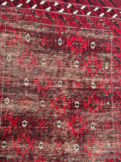 pretty distressed vintage Baluch Afghan rug