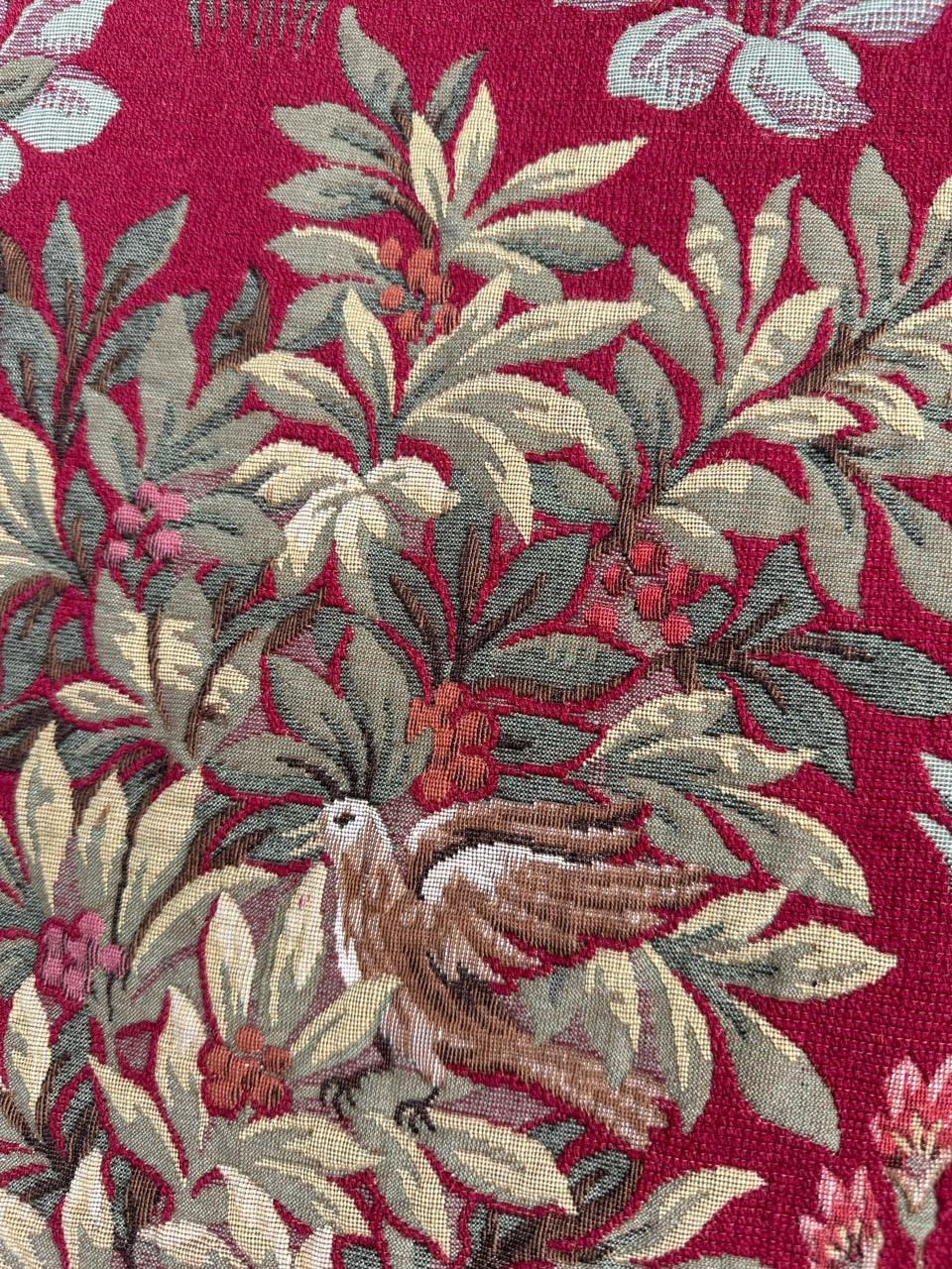 Bobyrug's Pretty Jaquar Tapestry Aubusson Museum Style Medieval Design en vente 9