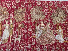 Bobyrug’s Pretty Jaquar Tapestry Aubusson Museum Style Medieval Design