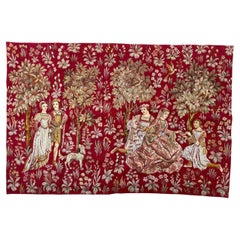 Bobyrug’s Pretty Jaquar Tapestry Aubusson Museum Style Medieval Design