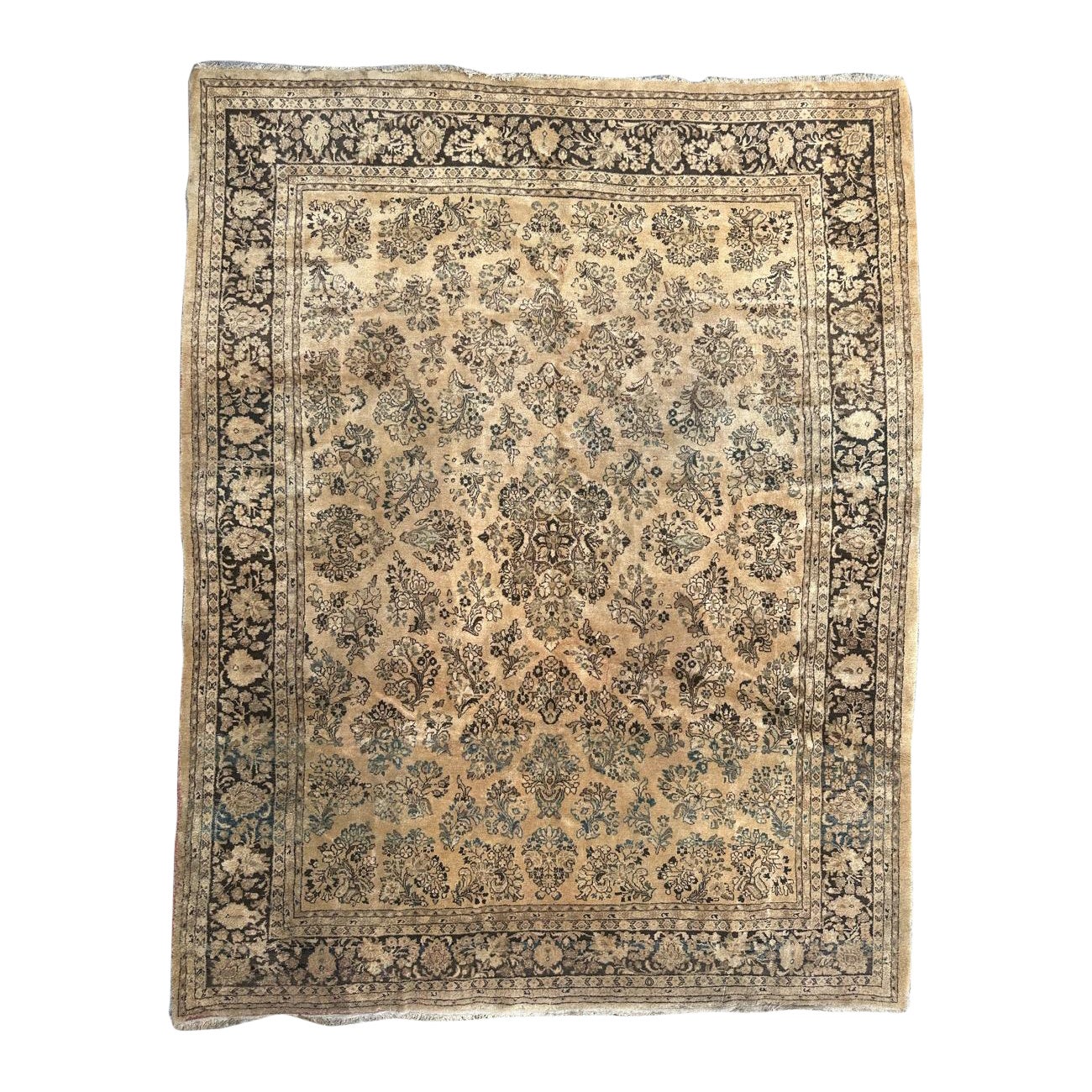 Alfombra antigua Pretty large yazd de Bobyrug en venta