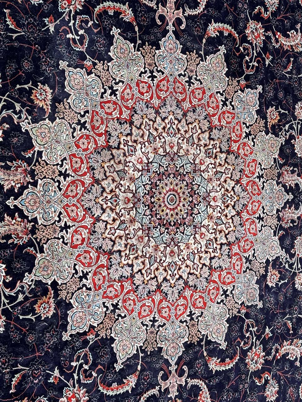 hübscher großer Tabriz-Design-Teppich im Angebot 3