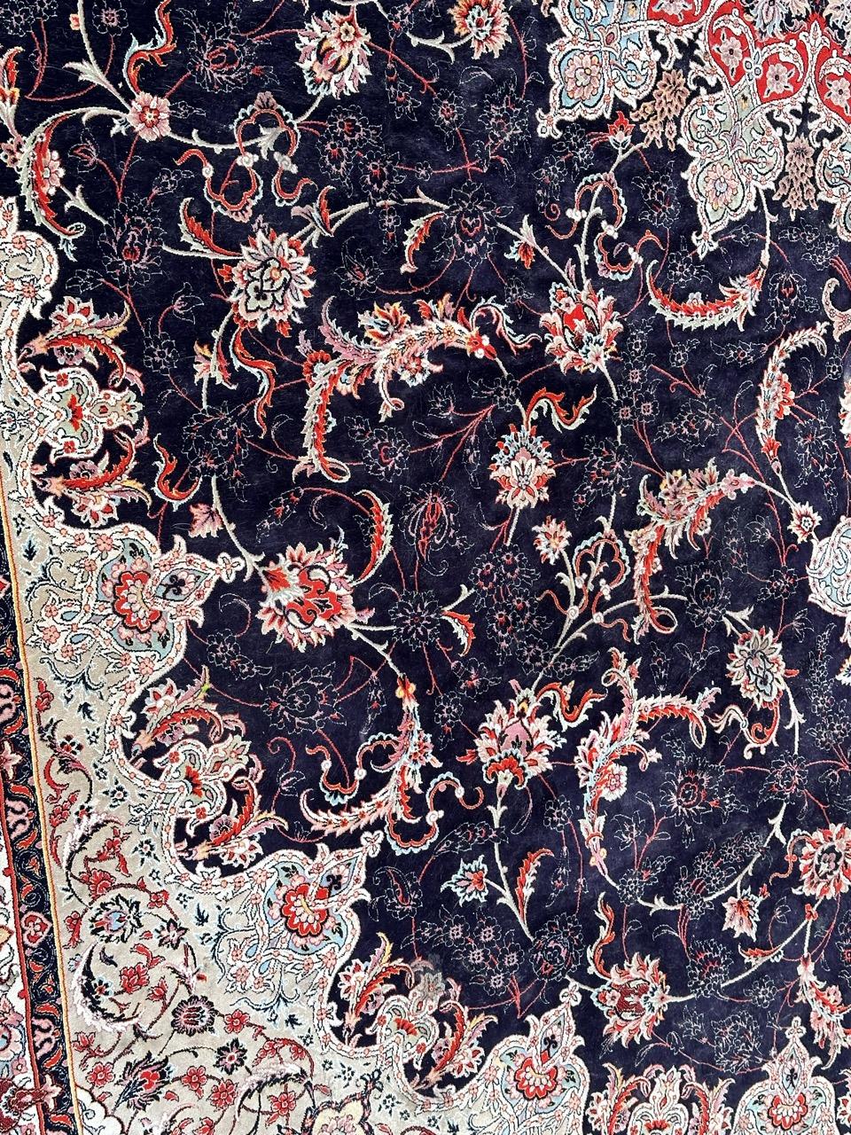 pretty large Tabriz design rug For Sale 4