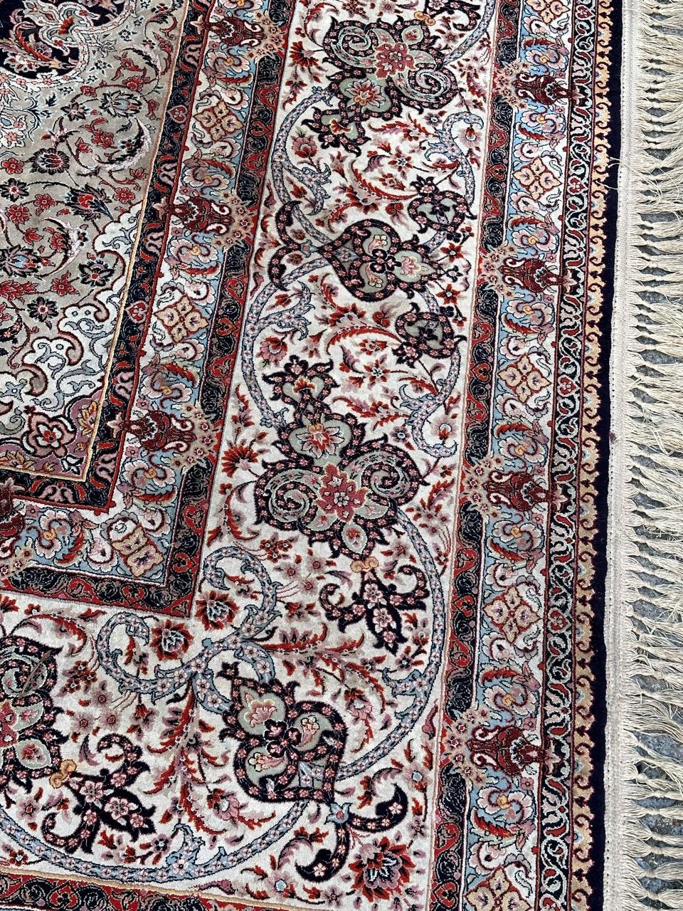 pretty large Tabriz design rug For Sale 6