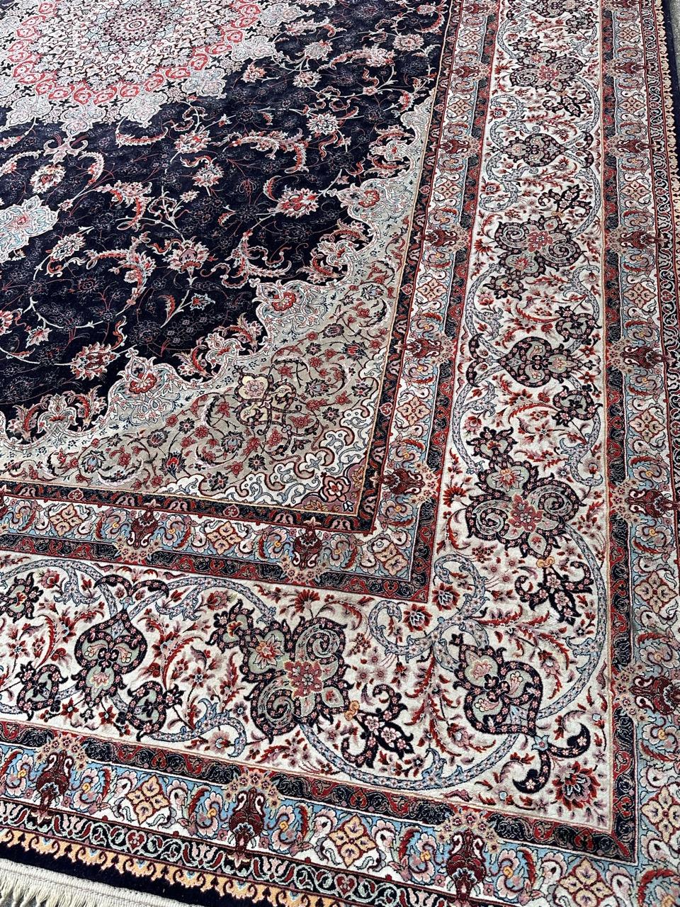 Joli grand tapis Tabriz Design/One en vente 8