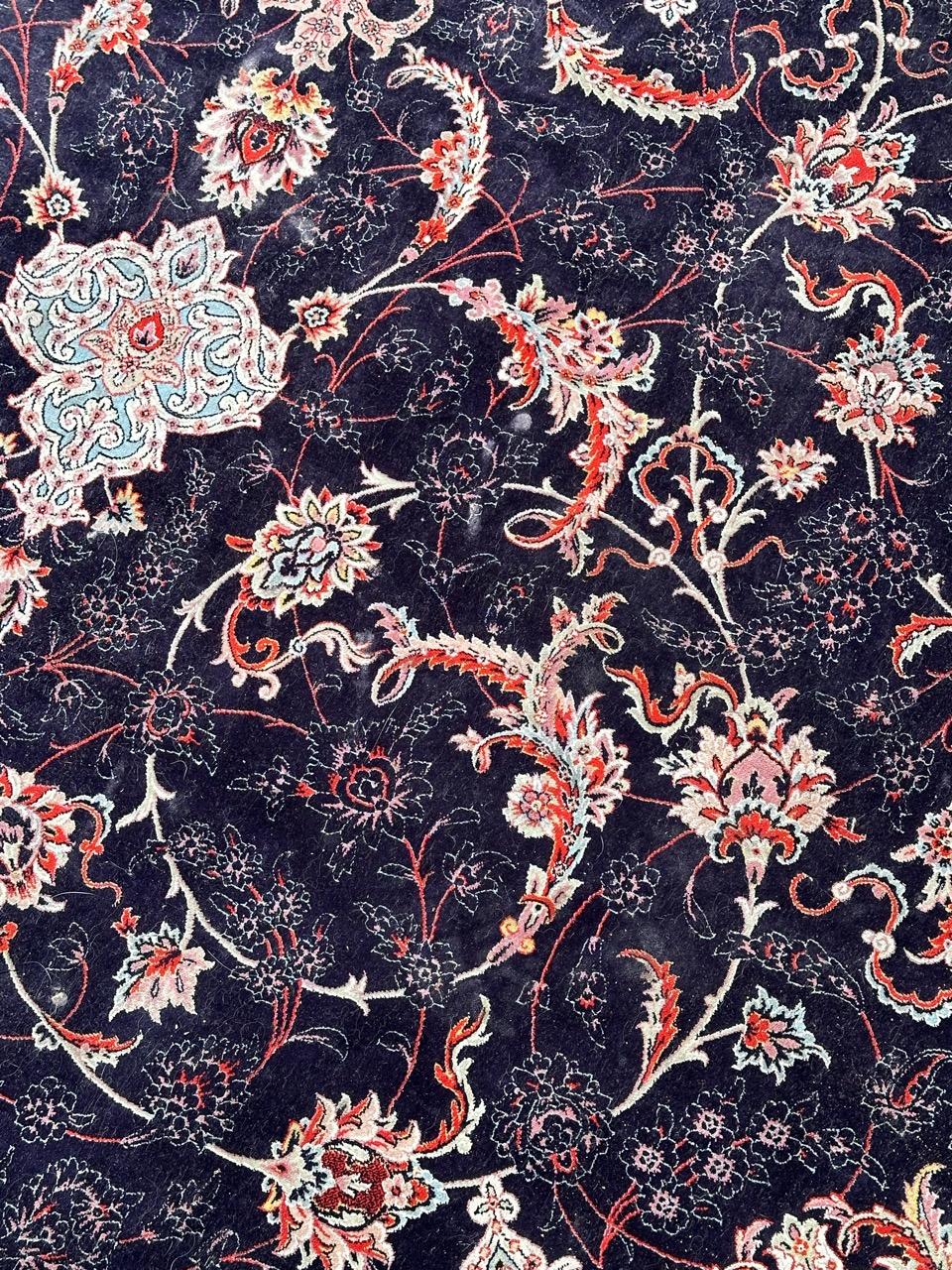 pretty large Tabriz design rug For Sale 11