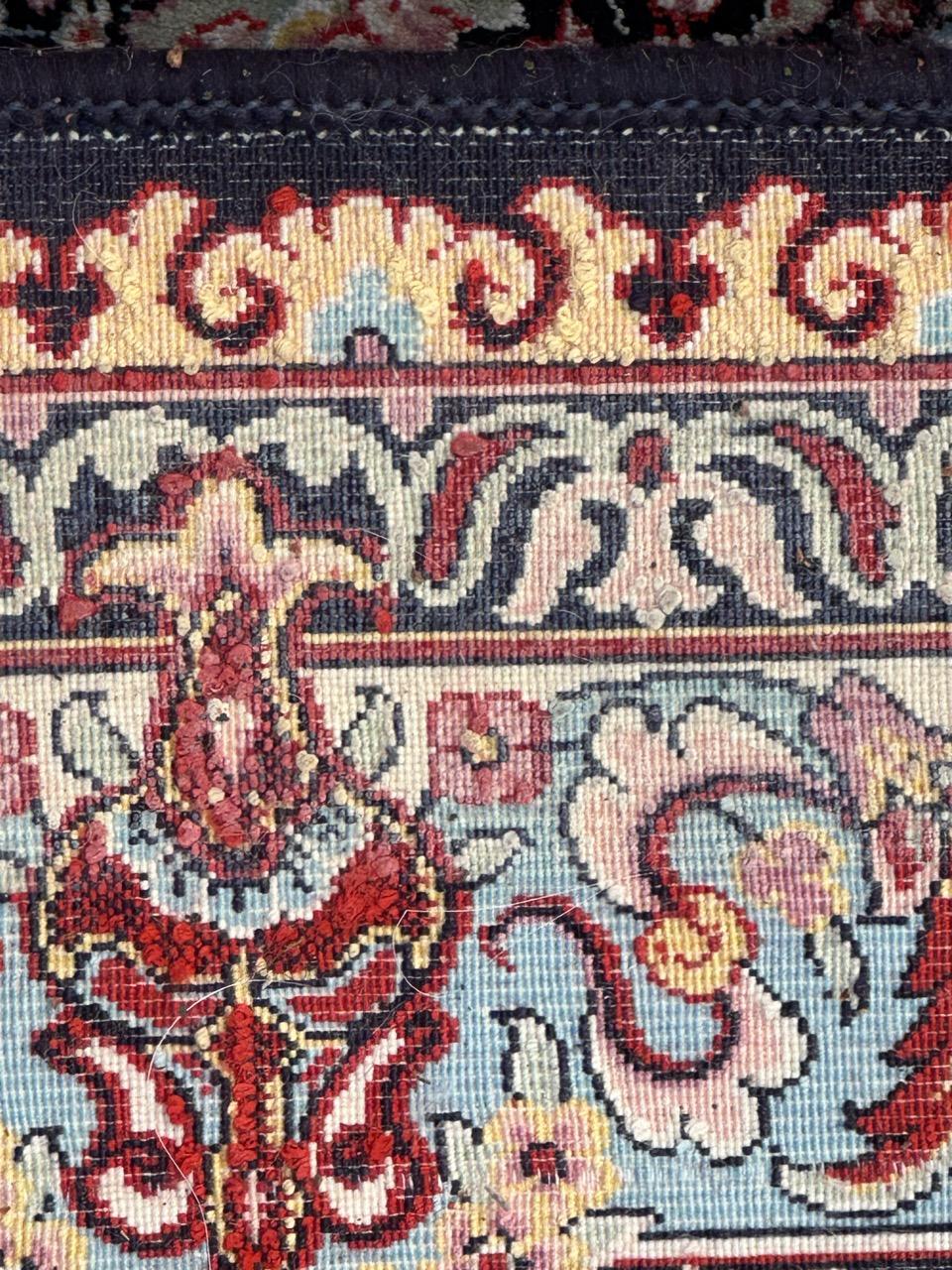 pretty large Tabriz design rug For Sale 12