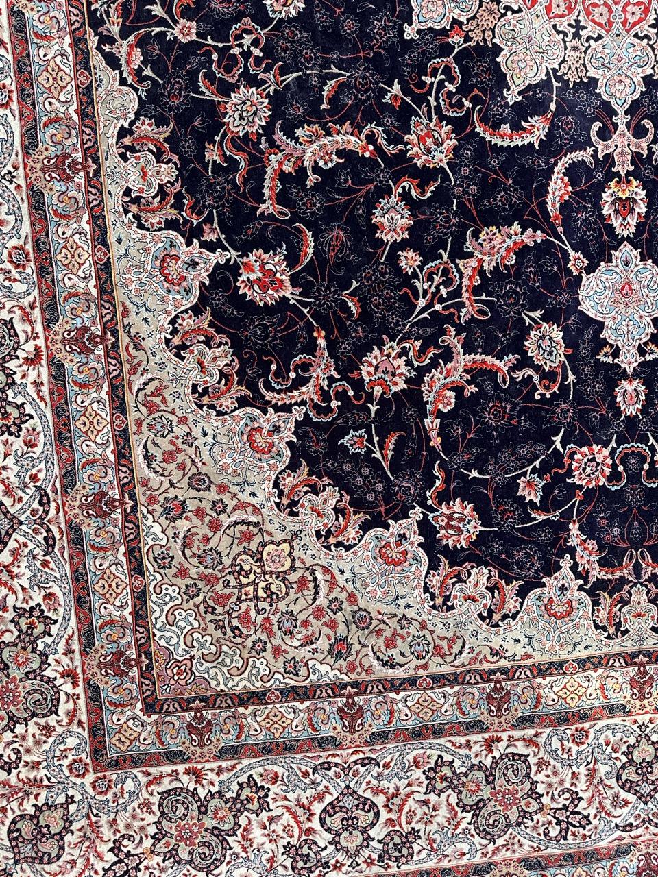 Machine-Made Bobyrug’s pretty large Tabriz design rug For Sale