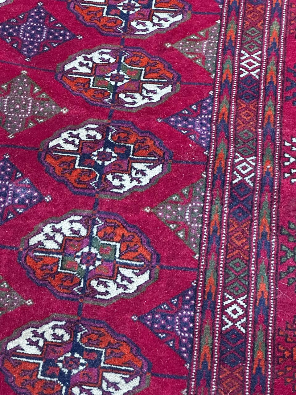 pretty large vintage Bokhara rug  For Sale 2