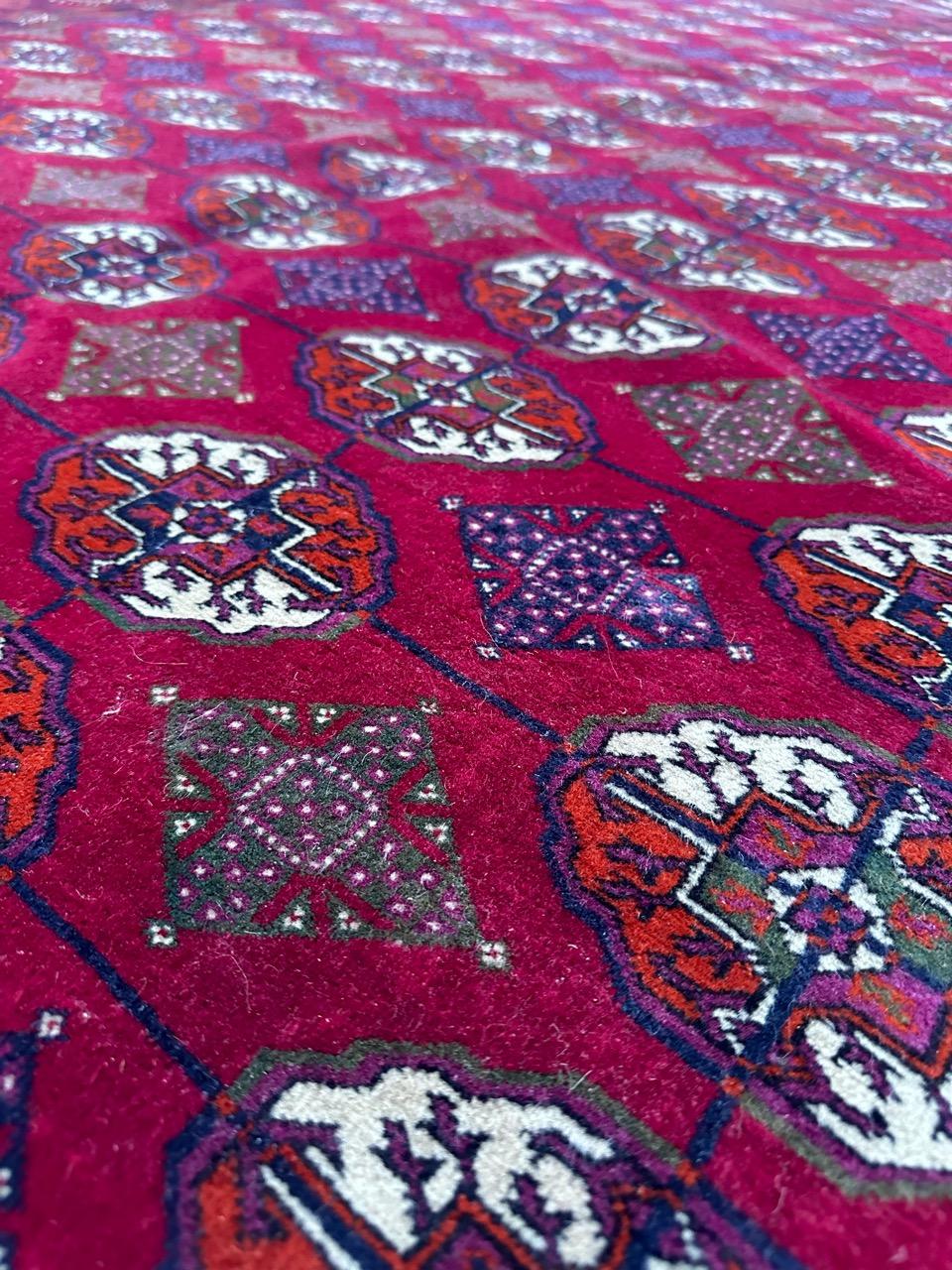 pretty large vintage Bokhara rug  For Sale 5