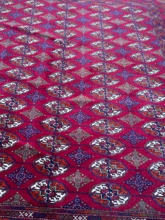 pretty large vintage Bokhara rug