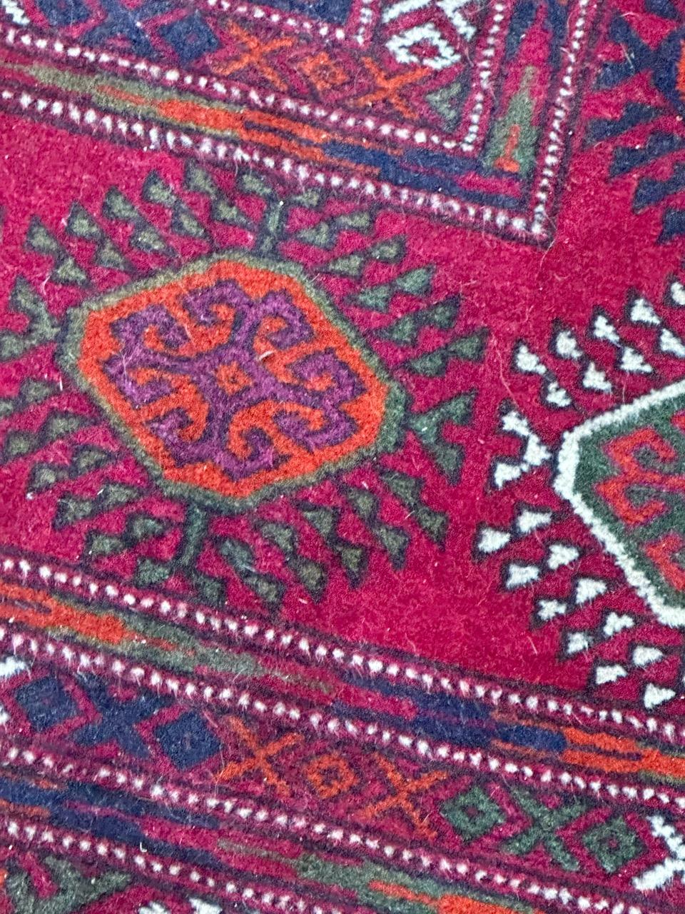 pretty large vintage Bokhara rug  For Sale 1