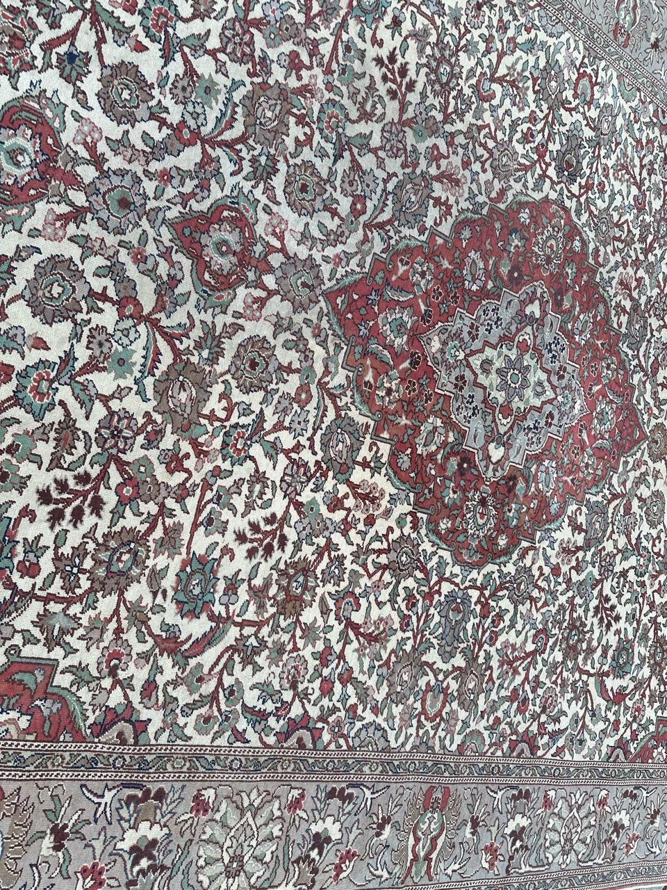 Bobyrug’s Pretty large vintage Turkish Kayseri rug  For Sale 3