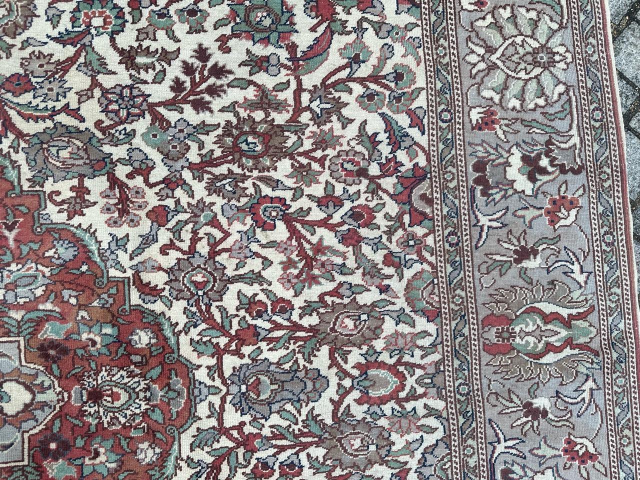 Bobyrug’s Pretty large vintage Turkish Kayseri rug  For Sale 9