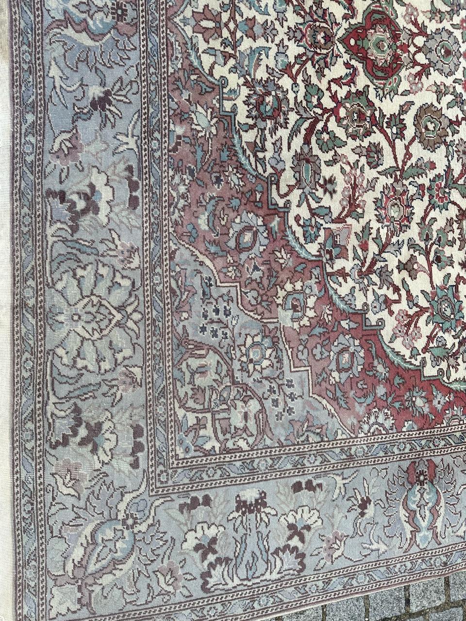 Bobyrug’s Pretty large vintage Turkish Kayseri rug  For Sale 1