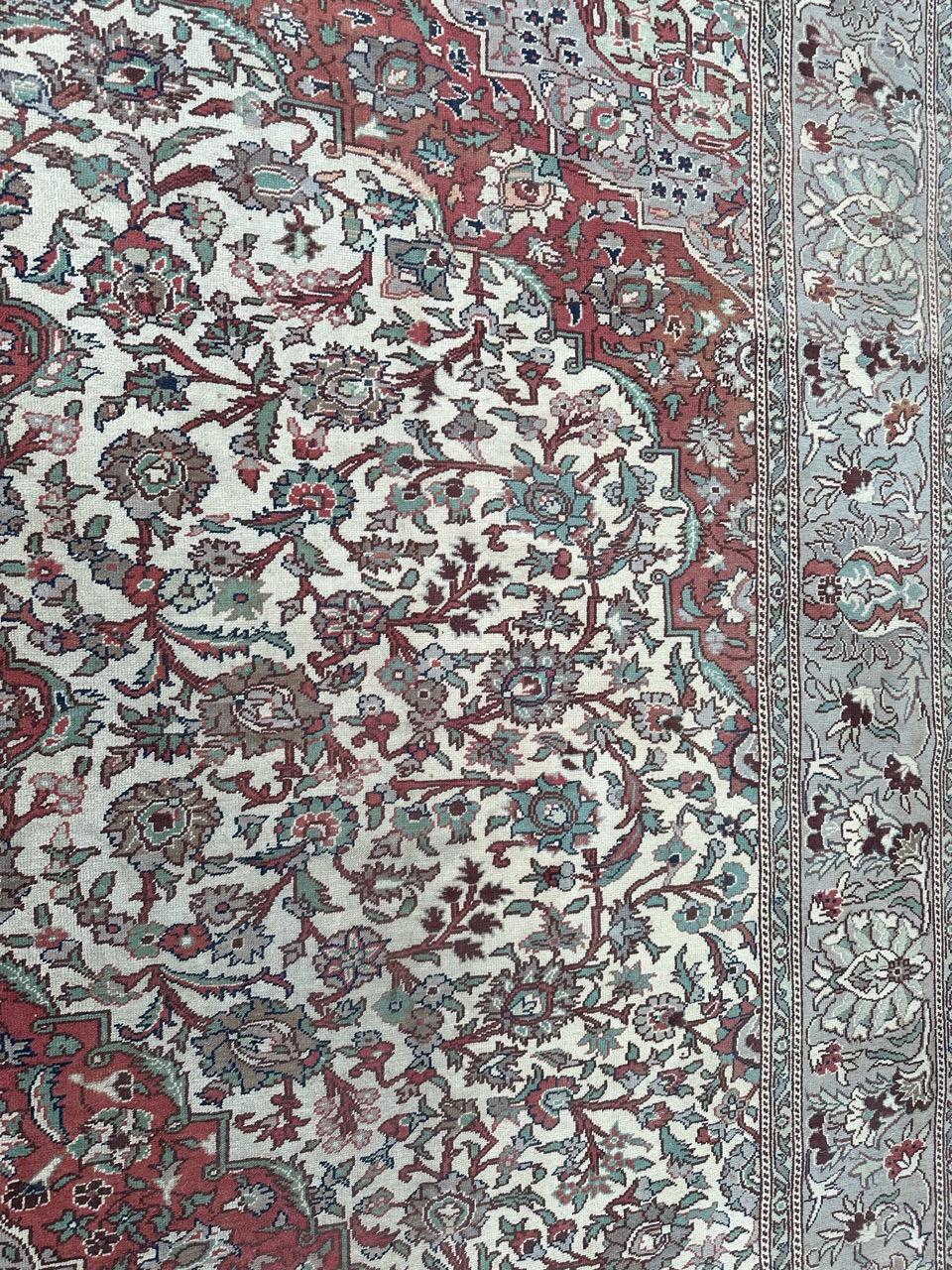 Bobyrug’s Pretty large vintage Turkish Kayseri rug  For Sale 2