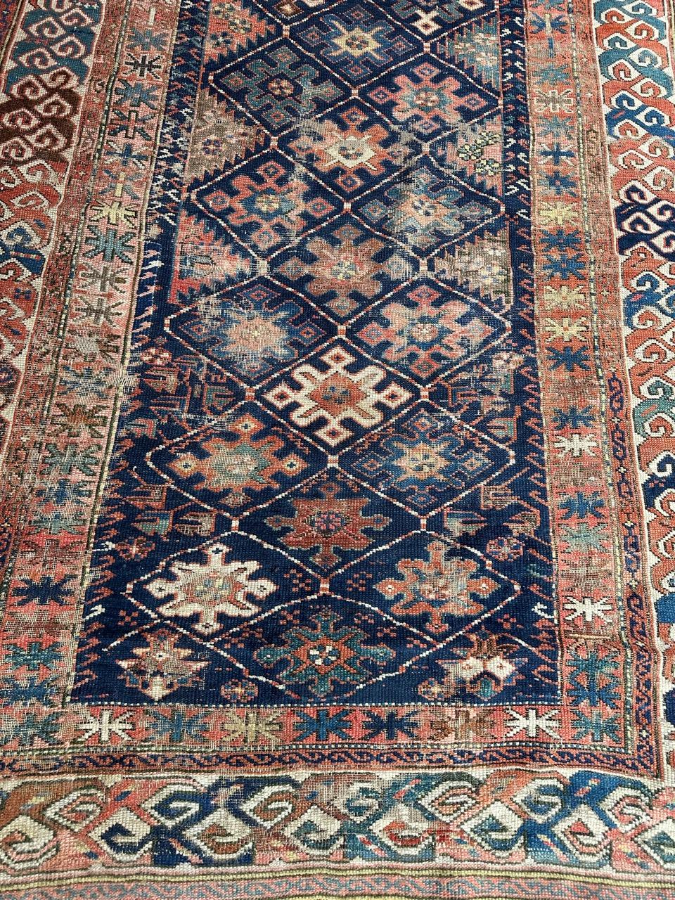 Bobyrug’s pretty late 19th century Caucasian shirvan rug For Sale 8