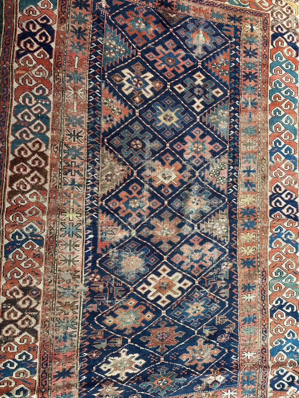 Bobyrug’s pretty late 19th century Caucasian shirvan rug For Sale 9
